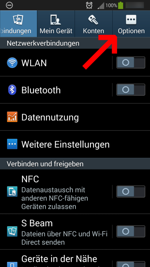 Optionen: Android verschlüsseln