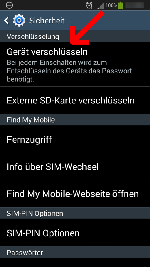 Gerät verschlüsseln: Android verschlüsseln