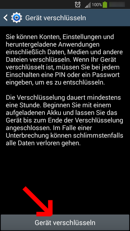 Gerät verschlüsseln: Android verschlüsseln